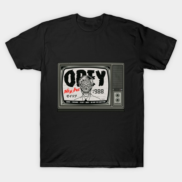 they live - obey T-Shirt by Playground